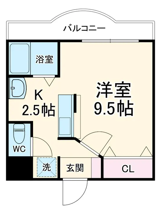 クレールコート 3階階 間取り
