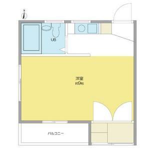 打出コーポ(1K/2階)の間取り写真