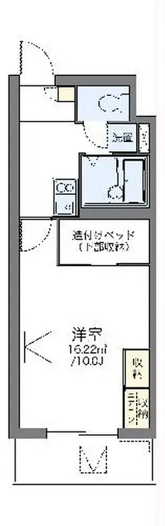 ルーブル上池台弐番館 1階階 間取り