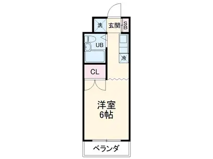 センチュリー日吉(ワンルーム/4階)の間取り写真