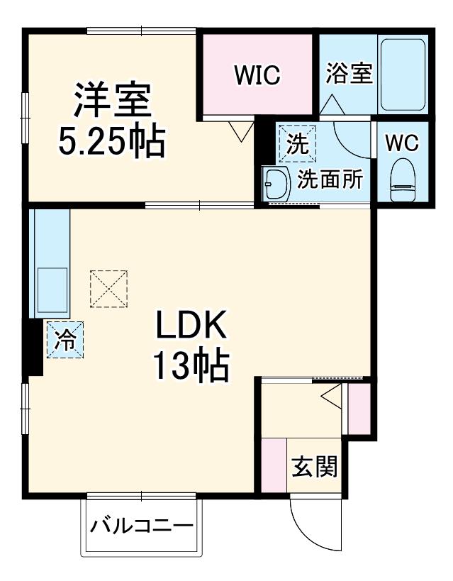 プレステージ Ⅱ(1LDK/1階)の間取り写真