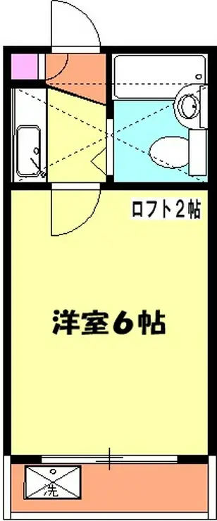 櫛引ハイツ 2階階 間取り