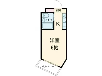 RICK砧公園(ワンルーム/3階)の間取り写真