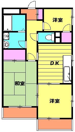 サンドラアーレ大宮(3DK/1階)の間取り写真
