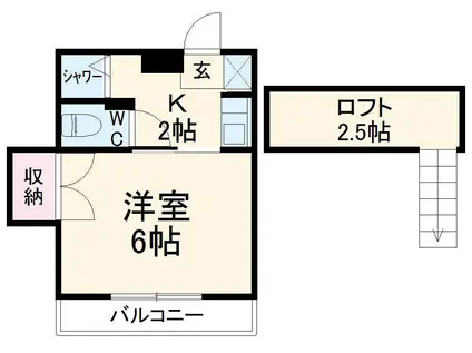 ファーストレジデンス(ワンルーム/1階)の間取り写真