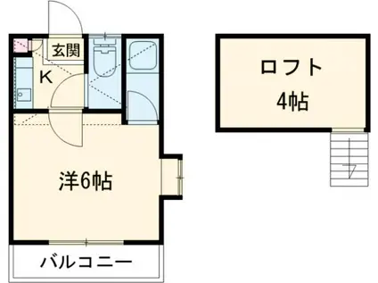 フォレスト赤羽(1K/1階)の間取り写真