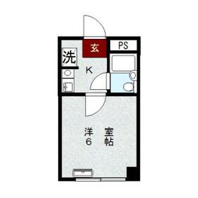 WJ・グリーンハイツ(1K/3階)の間取り写真