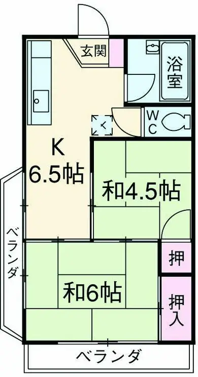杉浦コーポ 3階階 間取り