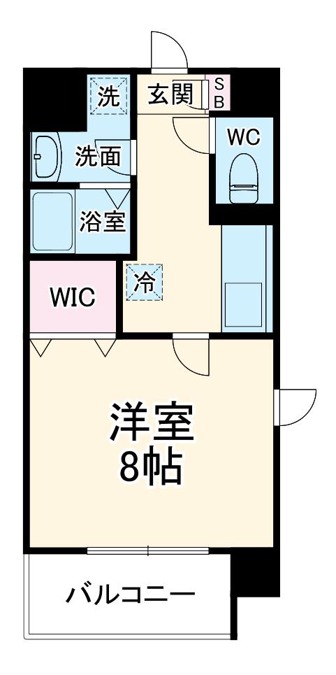ACO MANSIONS(1K/3階)の間取り写真