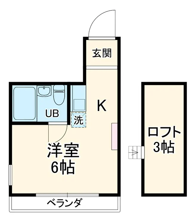 カレッジ志木 2階階 間取り