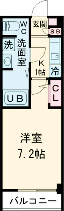 エコロジー都立大学レジデンス 4階階 間取り