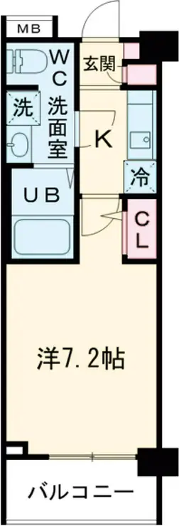 エコロジー都立大学レジデンス 5階階 間取り