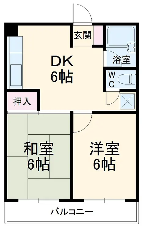 第一荻島ユニティビル 3階階 間取り