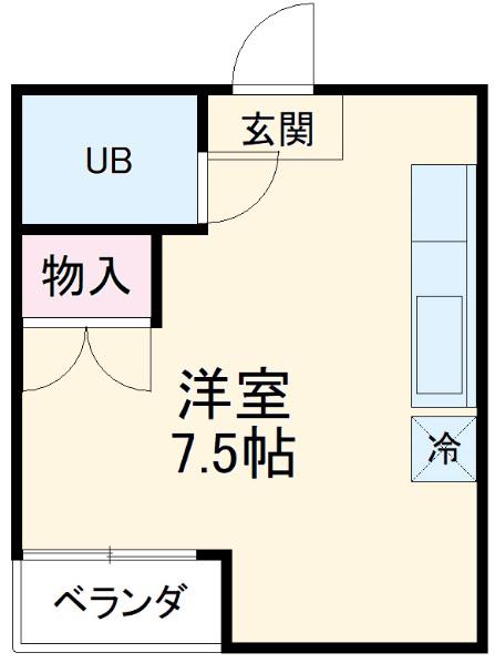 和み館しきぢ(ワンルーム/3階)の間取り写真