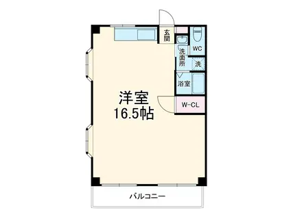 フローレンスマンション(ワンルーム/2階)の間取り写真