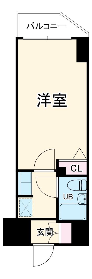 サニークレスト湘南平塚浅間町(1K/10階)の間取り写真