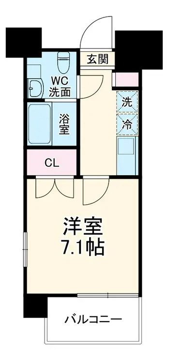 ドゥーエ川口 6階階 間取り