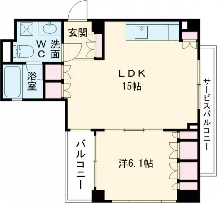 レジディア南雪谷 1階階 間取り