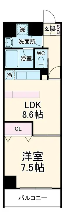 サニープレイス 4階階 間取り