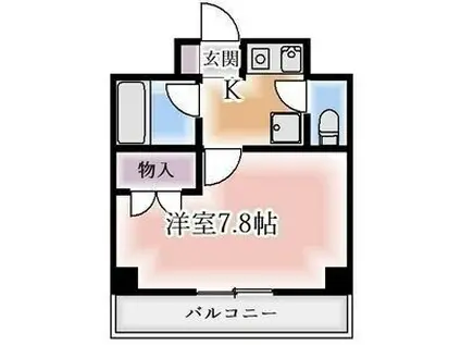 愛知環状鉄道 愛環梅坪駅 徒歩16分 4階建 築33年(1K/1階)の間取り写真