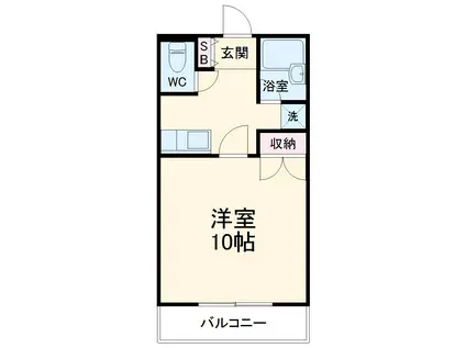 メゾンドエスポワール(1K/1階)の間取り写真