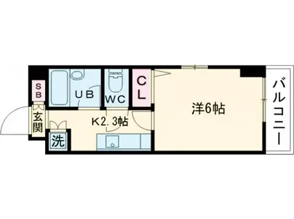 EXCELLIA馬込(1K/5階)の間取り写真