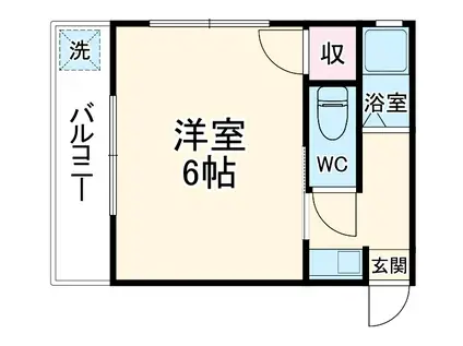 大和田FKビル(1K/2階)の間取り写真