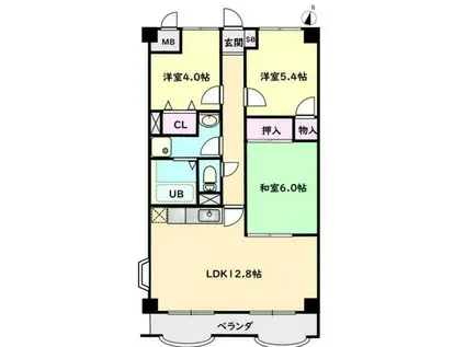 ラ・ルミエール(3LDK/3階)の間取り写真