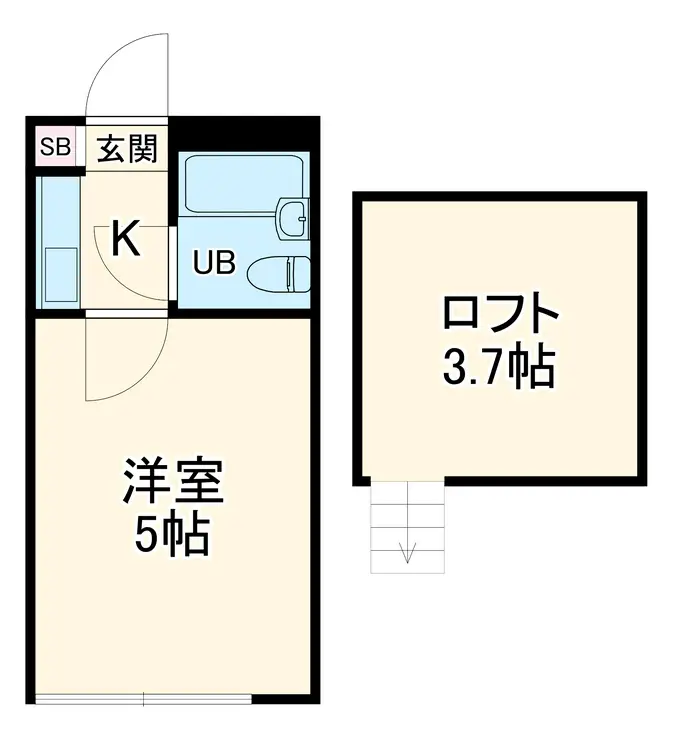 プラザドゥシュバリエ 2階階 間取り