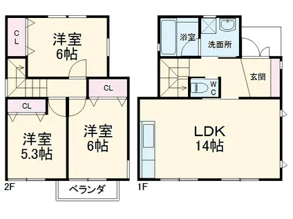 ペア・カーサ(3LDK)の間取り写真