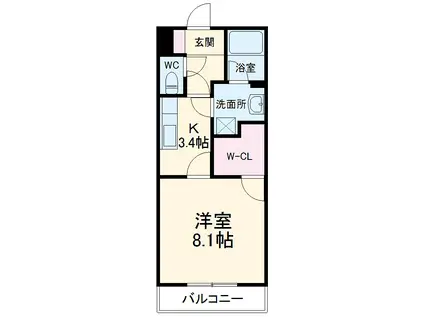 ドリームピア大蒲(1K/5階)の間取り写真