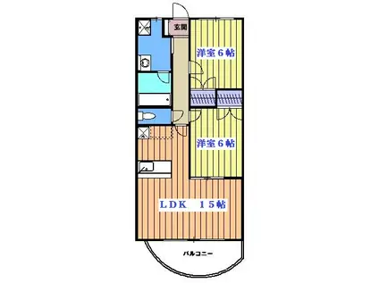 PRIMERA MT(2LDK/5階)の間取り写真