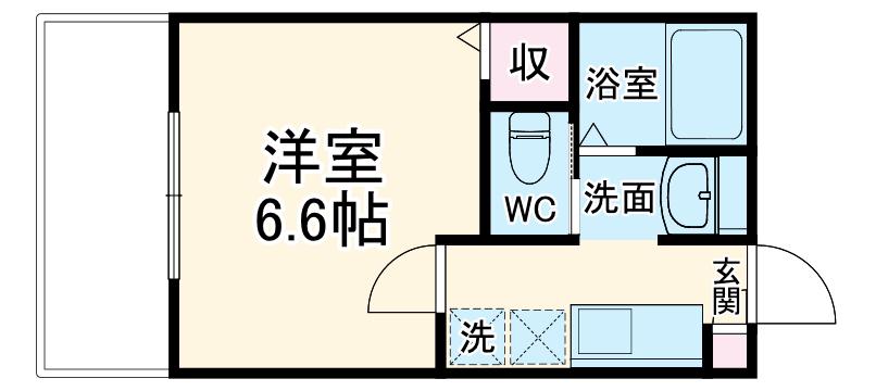 アファブル大宮(1K/1階)の間取り写真