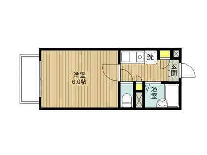 アーバンメイツ(1K/1階)の間取り写真
