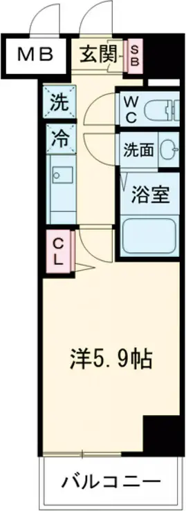 ライオンズマンション西が丘南 4階階 間取り