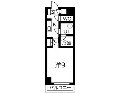 すまいるヒルズKATO(1K/1階)の間取り写真