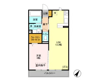 本郷の杜マルン(1LDK/3階)の間取り写真