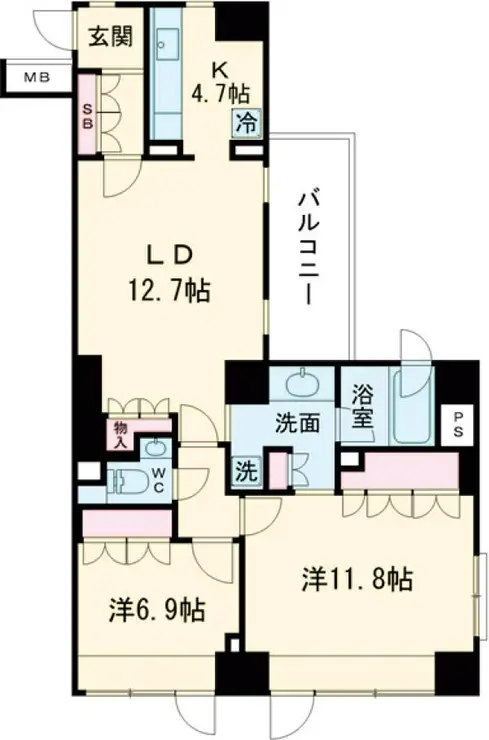 アビティ目黒 4階階 間取り