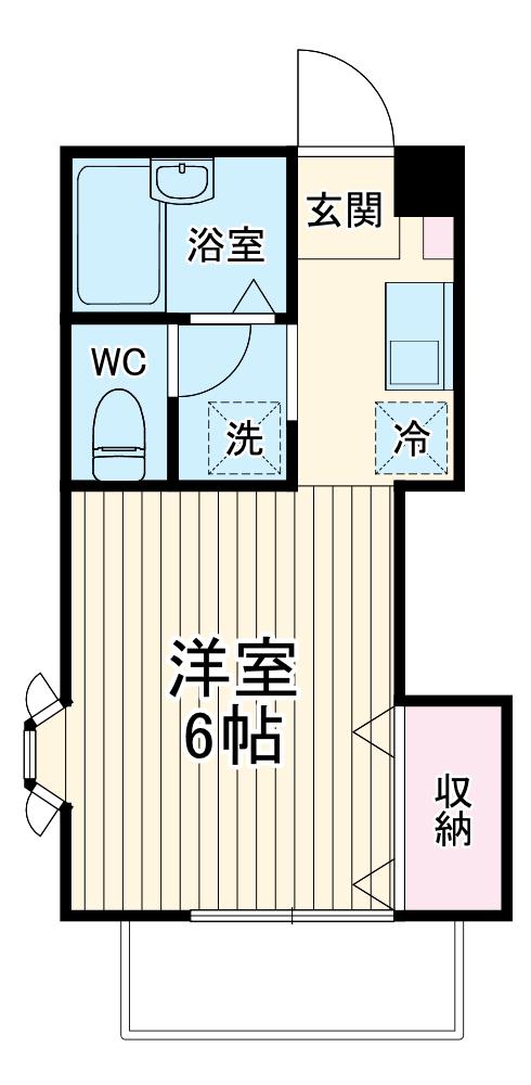 ARDIY-1(1K/1階)の間取り写真