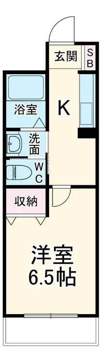 シャーメゾン川口 B 1階階 間取り