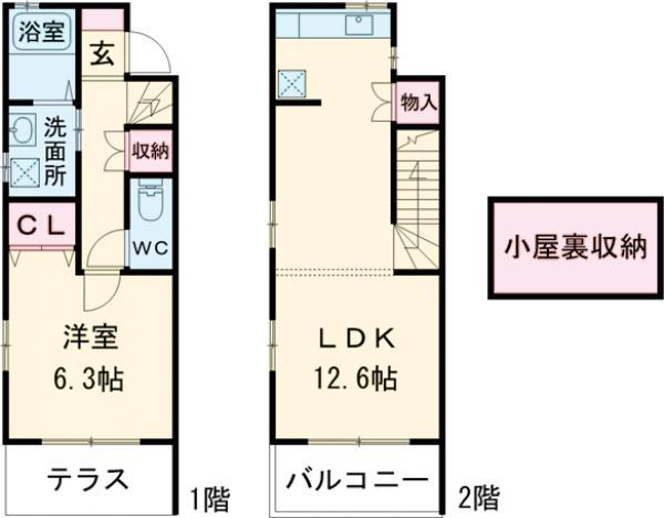コンフォート用賀(1LDK)の間取り写真