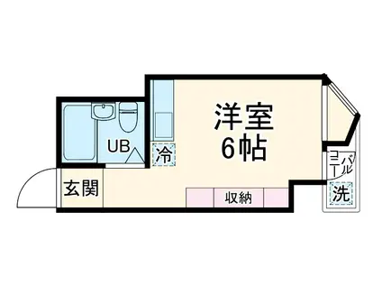 トーカンマンション名古屋第7(ワンルーム/5階)の間取り写真
