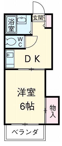 平沼第3ビル(1K/3階)の間取り写真