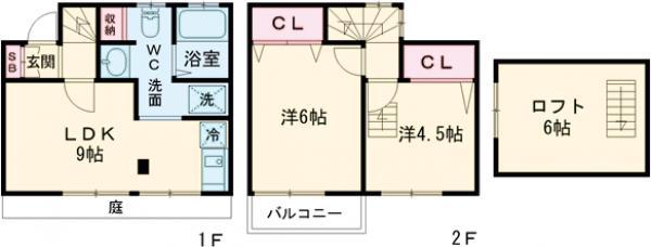 京浜東北・根岸線 赤羽駅 徒歩14分 2階建 築43年(3DK)の間取り写真