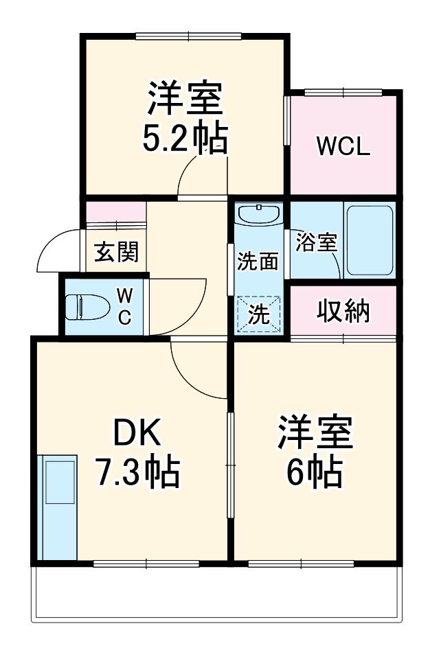 第3ゴトウハイツ(2SDK/地下階)の間取り写真
