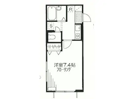 PAL FINE CUBE(1K/1階)の間取り写真
