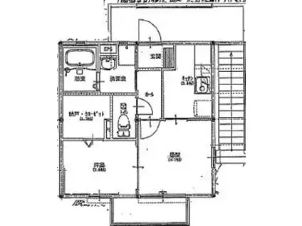 グランメール(1DK/1階)の間取り写真