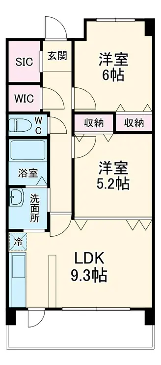 グランディール高津 2階階 間取り