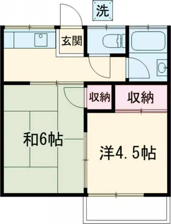 コーポ田中 2階階 間取り
