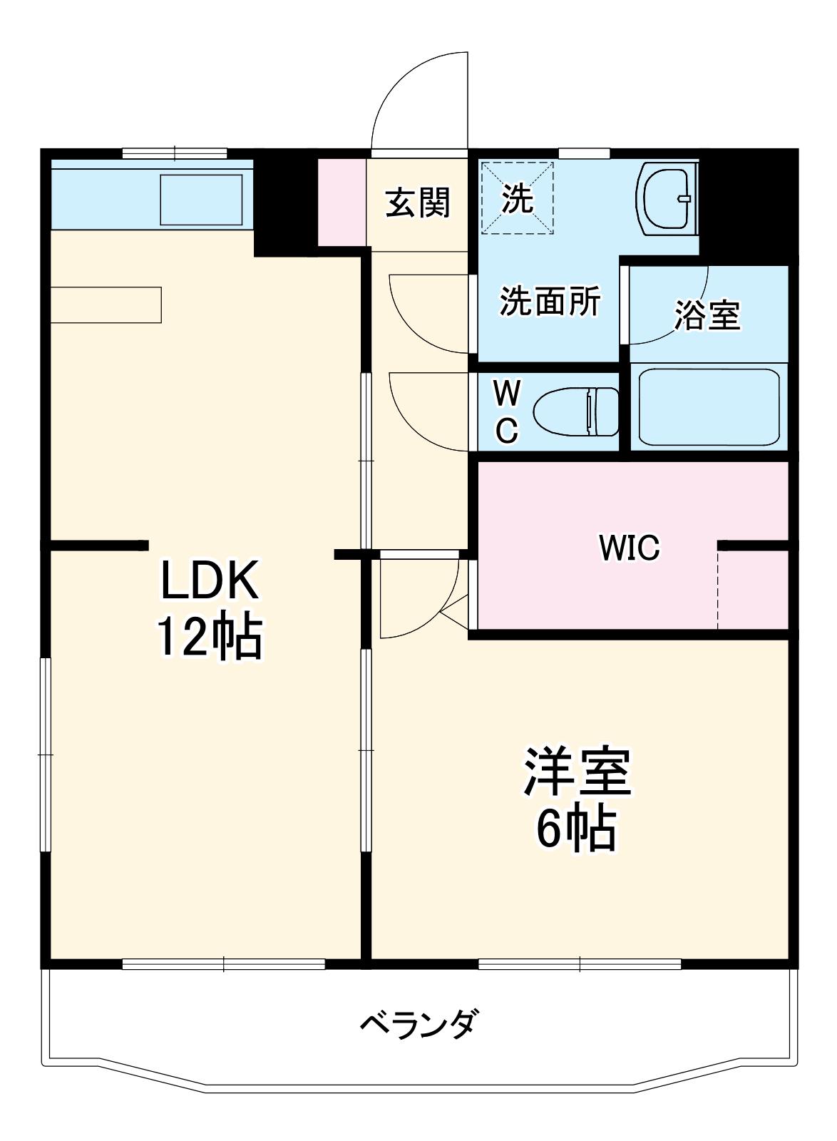 RAFFINE泉(1LDK/1階)の間取り写真
